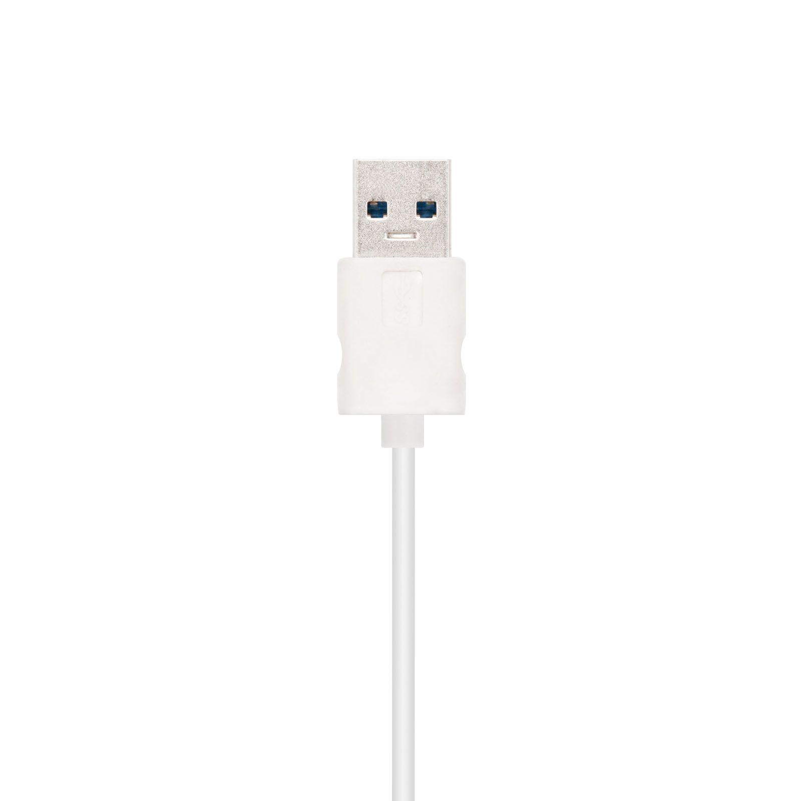 Conversor USB para Ethernet NANOCABLE 10.03.0401 (15 cm - RJ-45 - USB 3.0 - Prateado) — miniatura 2