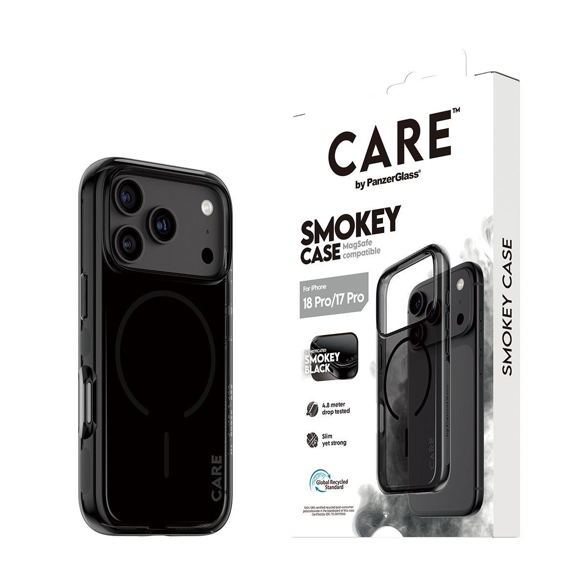 Capa para Telemóvel PANZERGLASS CARE Urban Explorer Smokey MagSafe iPhone 17 Pro (Preto), miniatura 6