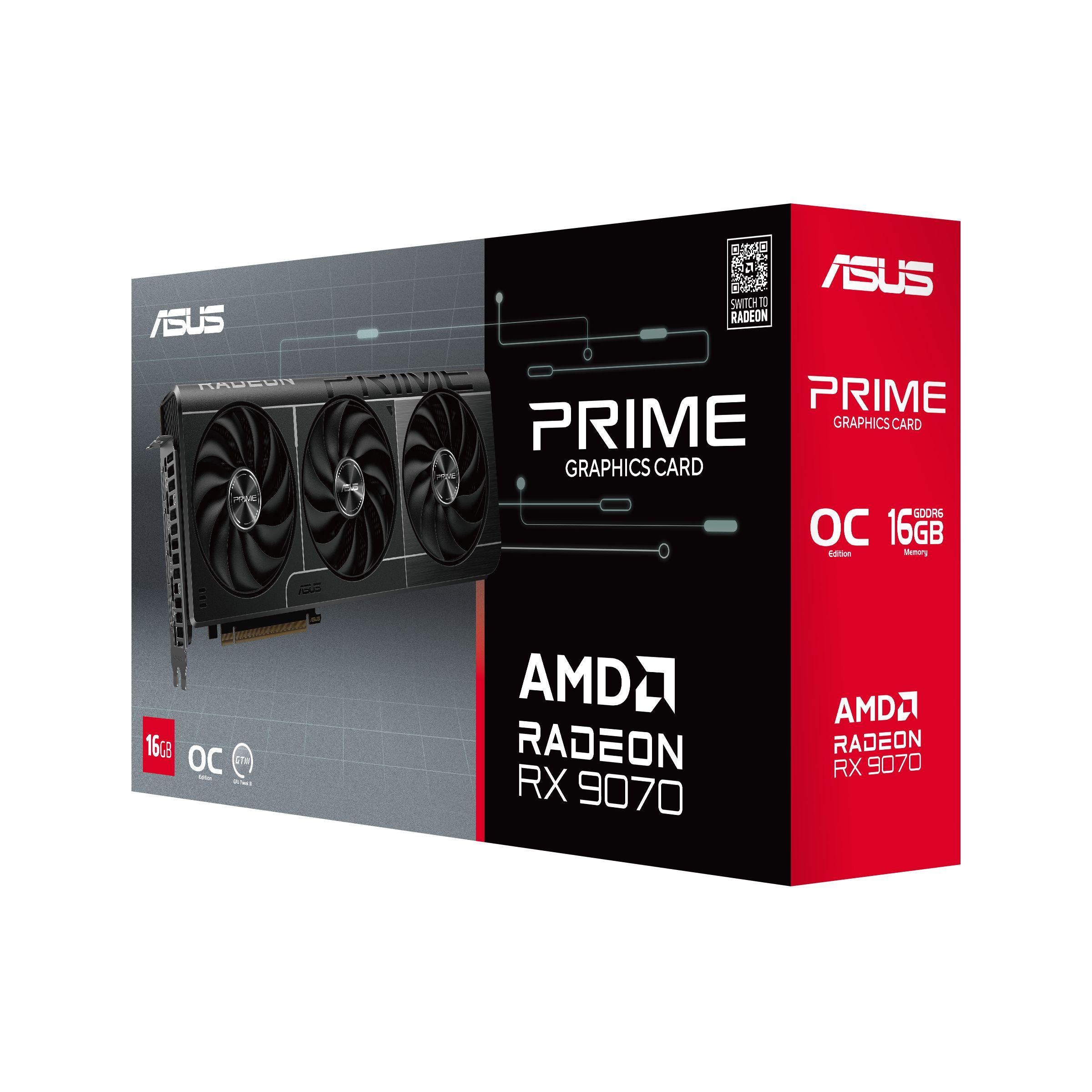 Placa Gráfica ASUS Prime RX9070-O16G (Radeon RX 9070 - 20 Gbit/s - 16 GB - Preto), miniatura 11
