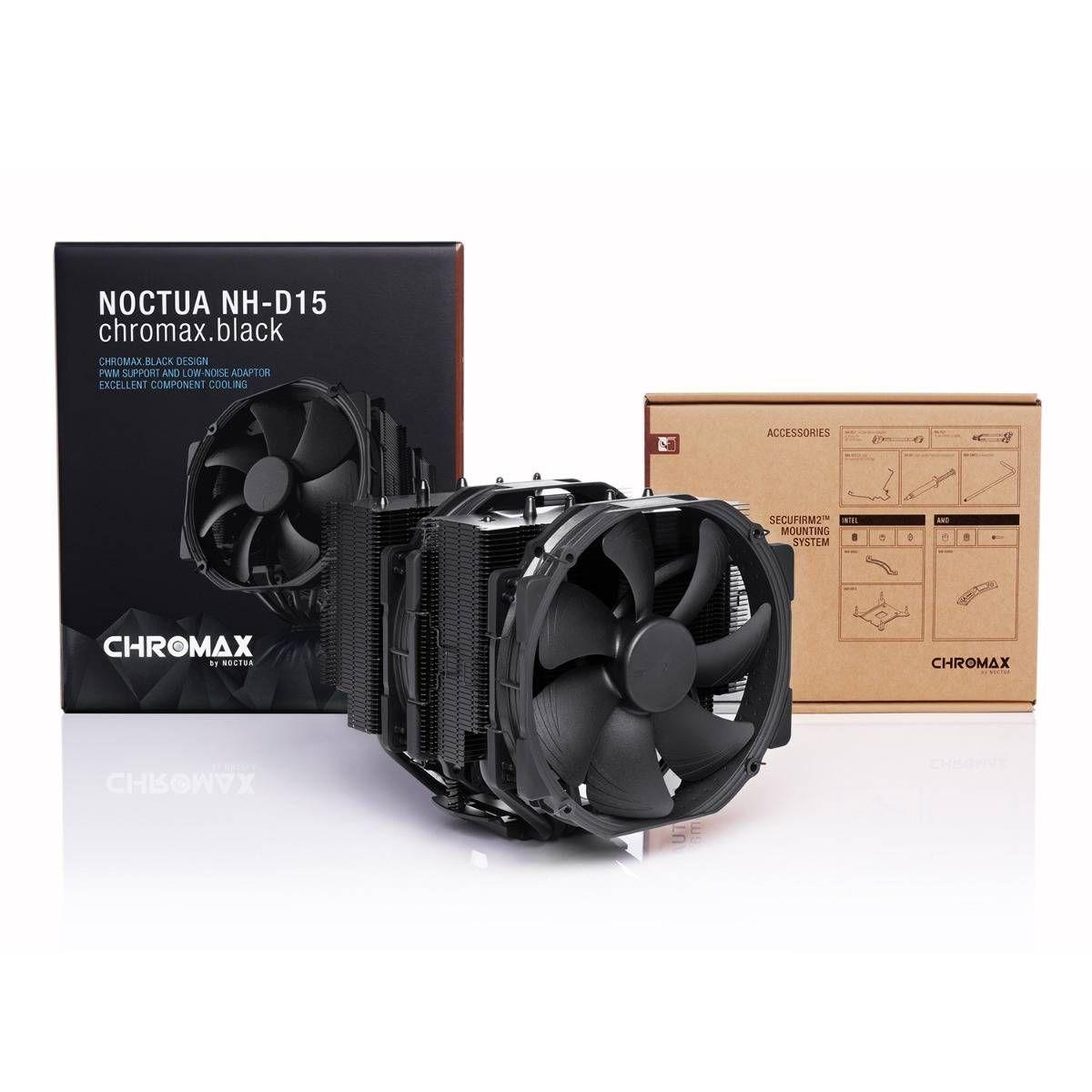 Cooler de CPU NOCTUA NH-D15 chromax.black (Preto), miniatura 5