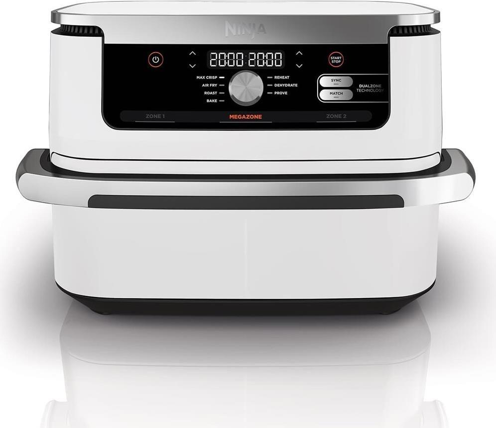 Fritadeira a Ar Independente NINJA AF500EUWH (2470 W - 240 °C - 40 °C - Branco e Prateado)