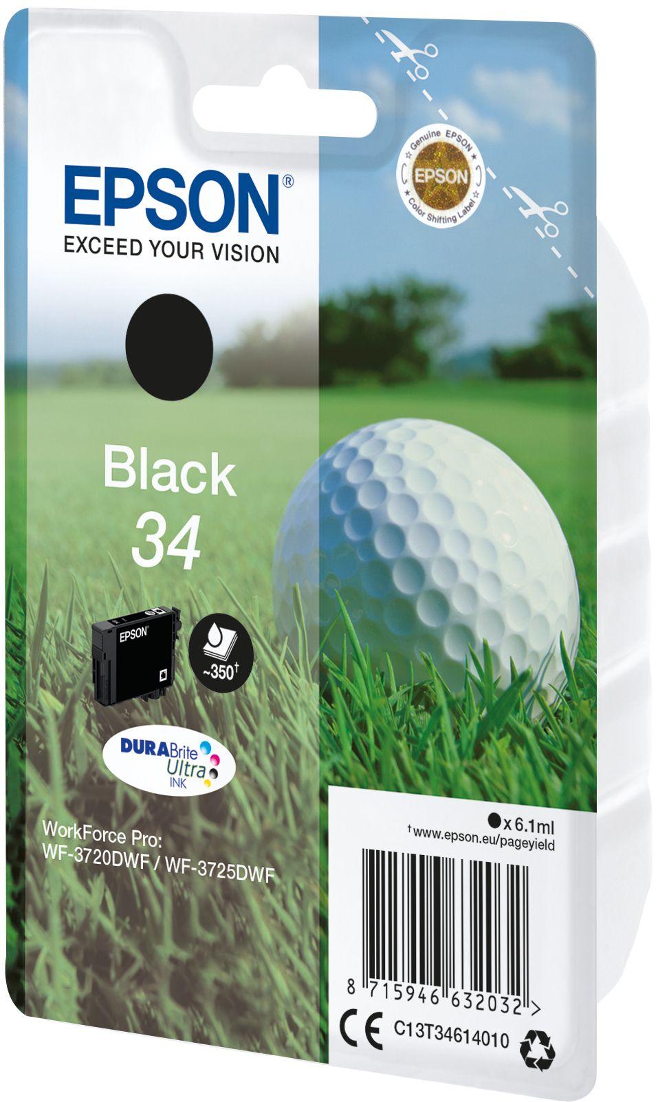 Tinteiro EPSON 34 T3461 (350 páginas - Preto) — miniatura 2