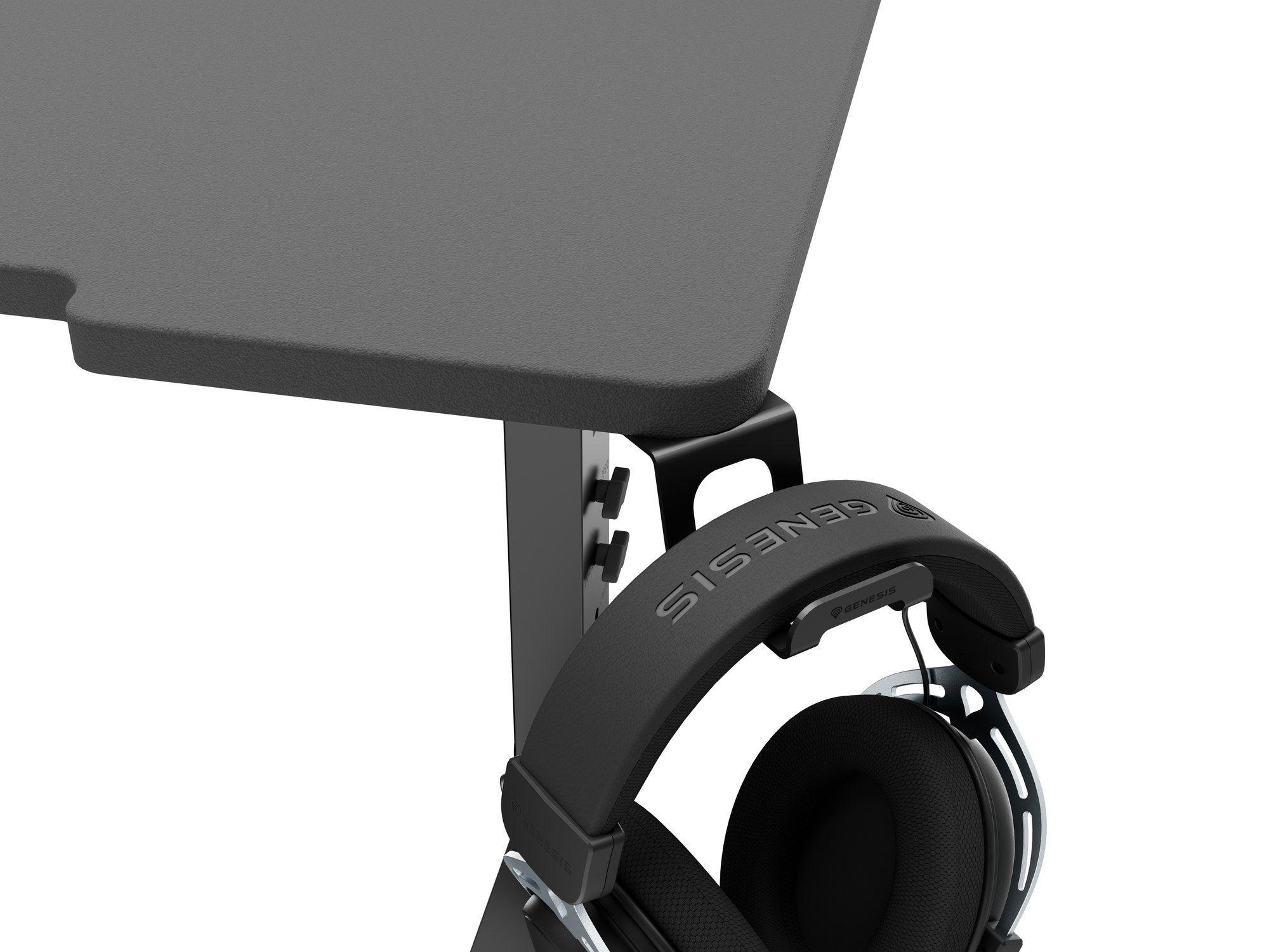 Secretária Gaming GENESIS Holm Modular 180 (1800 x 750 mm - Forma retangular - Multicor - Preto), miniatura 3