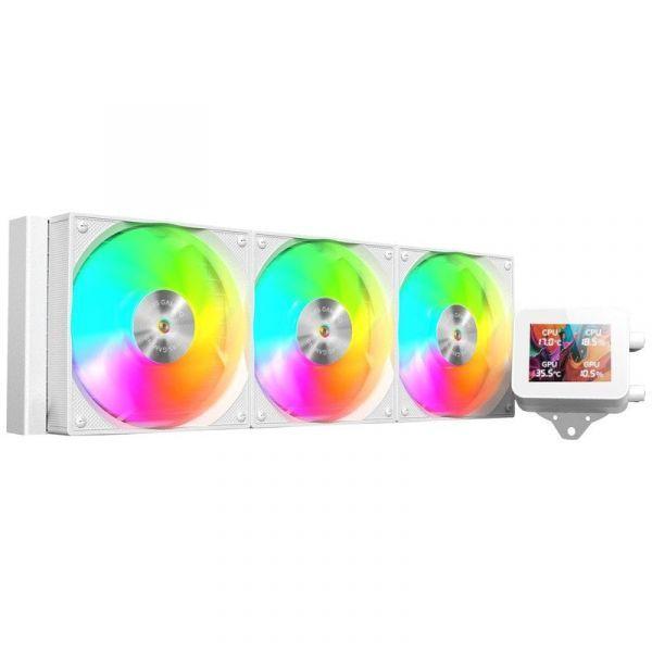 Sistema de Refrigeração Líquida AIO MARS GAMING MLVISION360W (12 cm - 3 ventoinhas - 2300 RPM - Branco) — miniatura 2