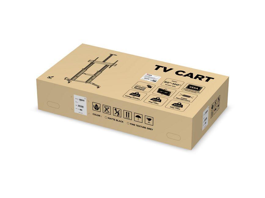 Suporte de Chão para TV com Rodas EQUIP 650605 (60-100" - VESA até 1000 x 600 mm - Cinzento), miniatura 7