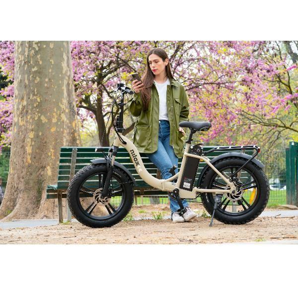 Bicicleta Elétrica NILOX X9 PLUS 20X4P (250 W - 20" - Preto e Areia) — miniatura 14