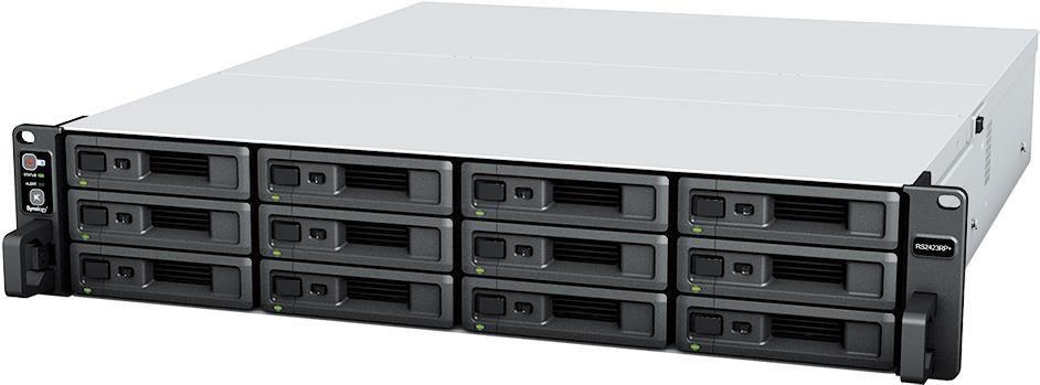 NAS SYNOLOGY RackStation RS2423+ (SATA - 8 GB - 12 baias - Preto e Cinzento)