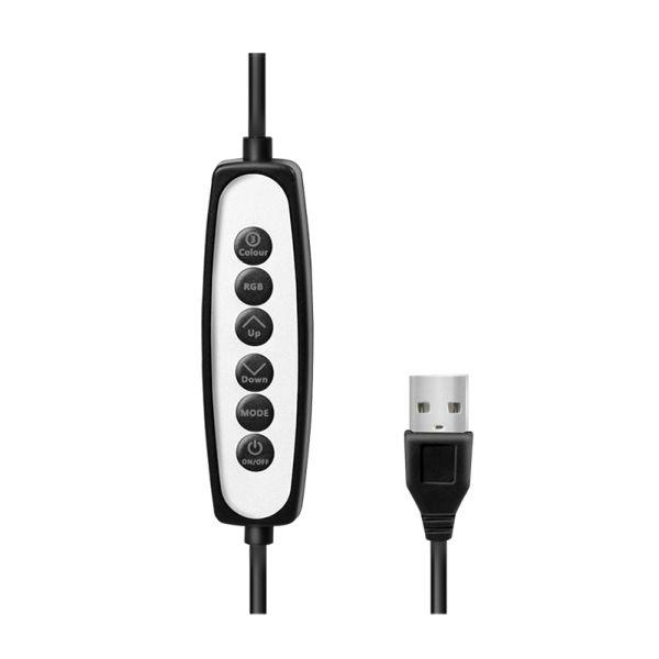 Candeeiro LED Decorativo LOGILINK AA0155 (Plástico - Preto e Branco) — miniatura 2