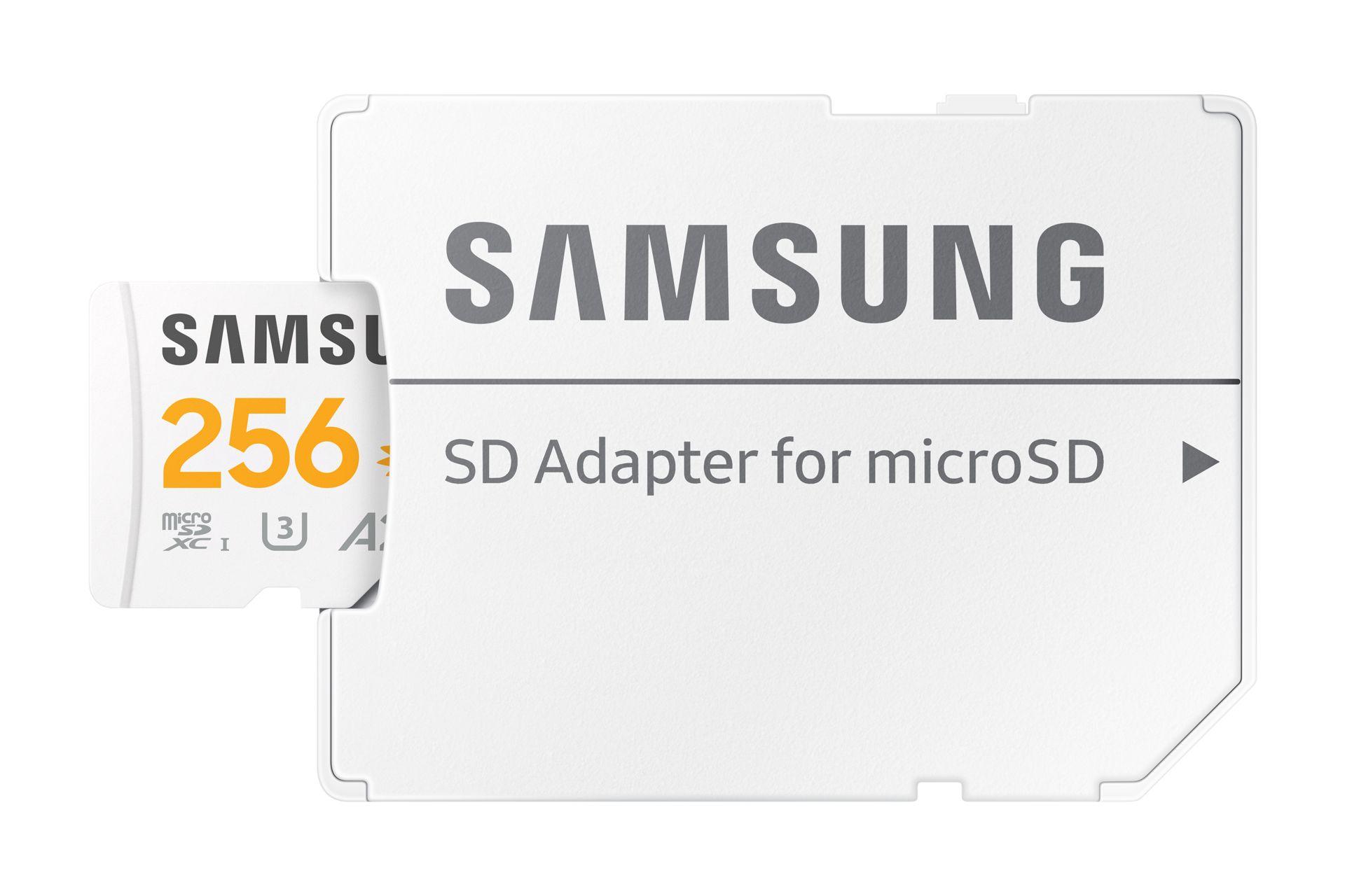 Cartão de Memória SAMSUNG PRO Plus Sonic MB-MD256SA/LC1 (256GB - Classe 10 - 180 MB/s - Cinzento, Branco e Amarelo) — miniatura 3