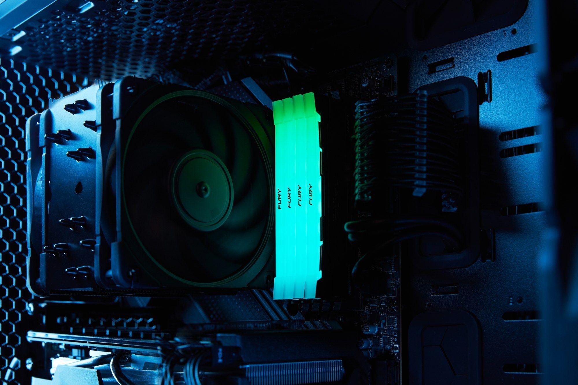 Memória RAM KINGSTON FURY Renegade RGB KF440C19RB2A/8 (4000 MHz - 8 GB - DIMM), miniatura 7