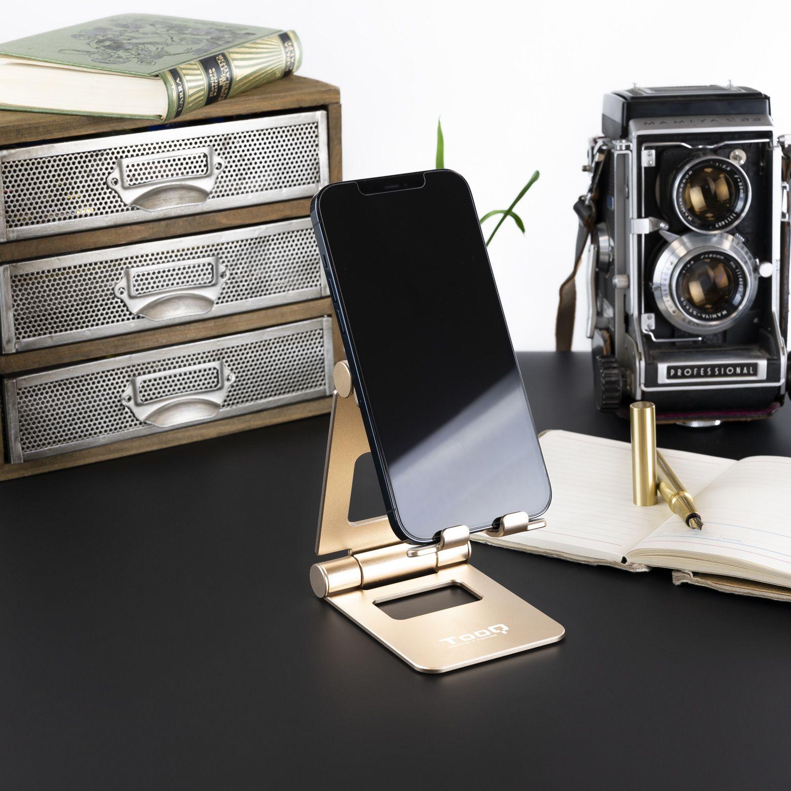 Suporte de Mesa para Telemóvel e Tablet TOOQ PH-KEOPS-ALBA (10" - Dourado), miniatura 9