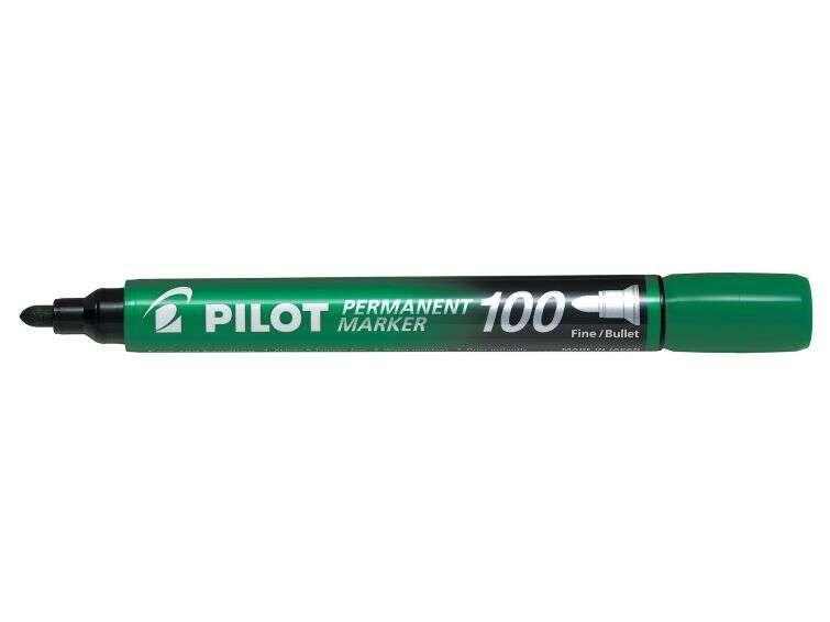 Marcador Permanente PILOT 100 (Verde)