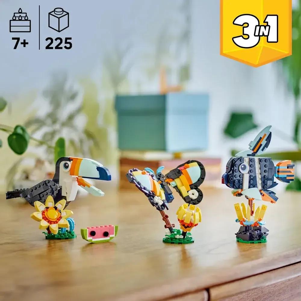 LEGO 31173 Creator Animais Selvagens: Tucano Tropical (7+ anos - 225 peças), miniatura 4