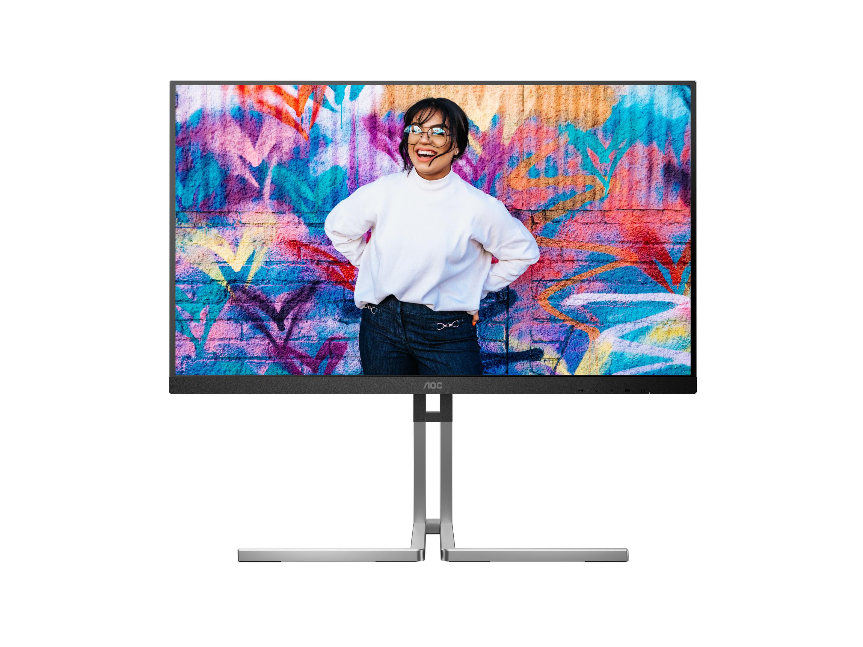 Monitor AOC Graphic Pro Q27U3CV (27" - IPS Quantum Dot - 75 Hz - Preto) — miniatura 2