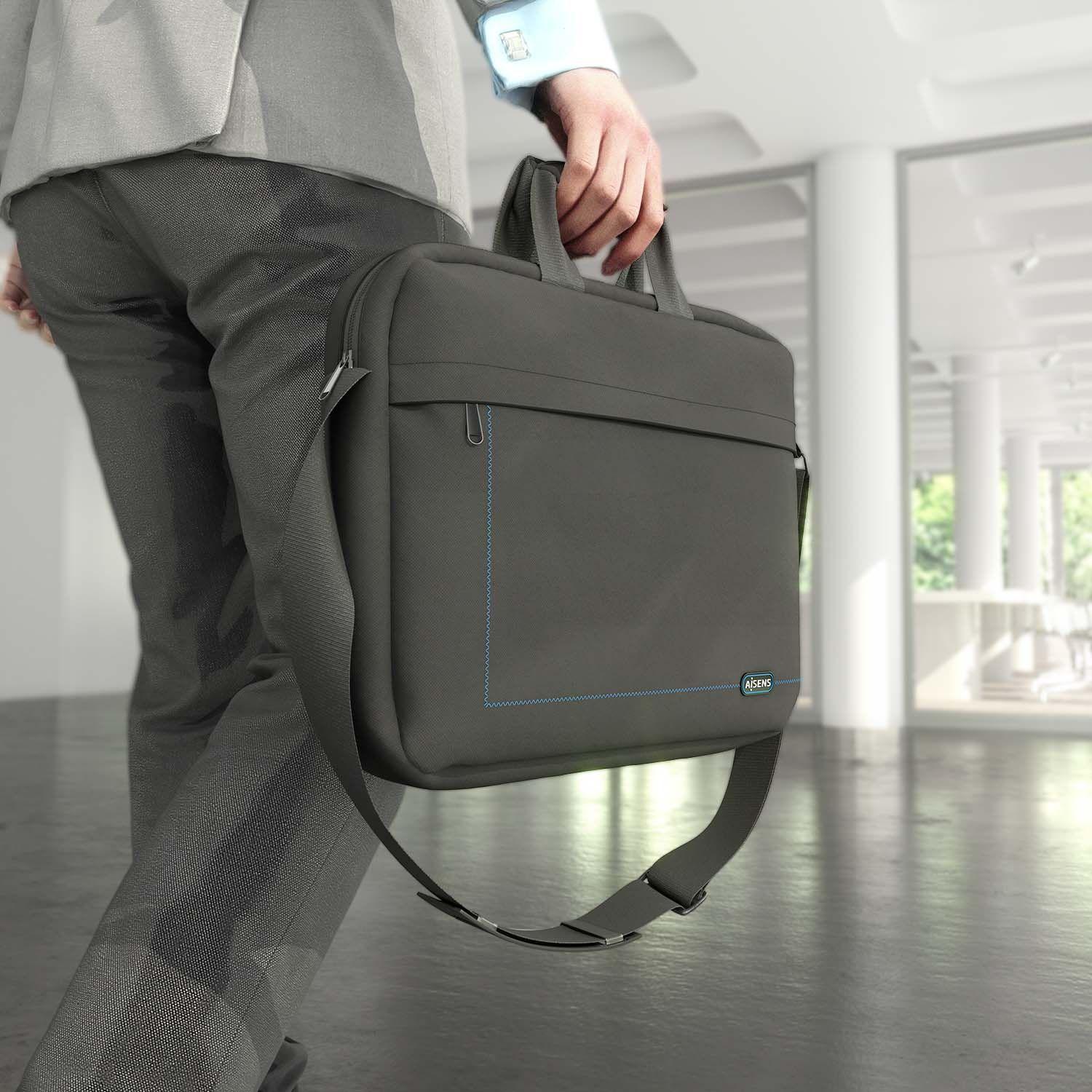 Mala para Portátil AISENS ASBG-BC022-BK (15,6" - Poliéster - 39,6 cm - Preto), miniatura 4