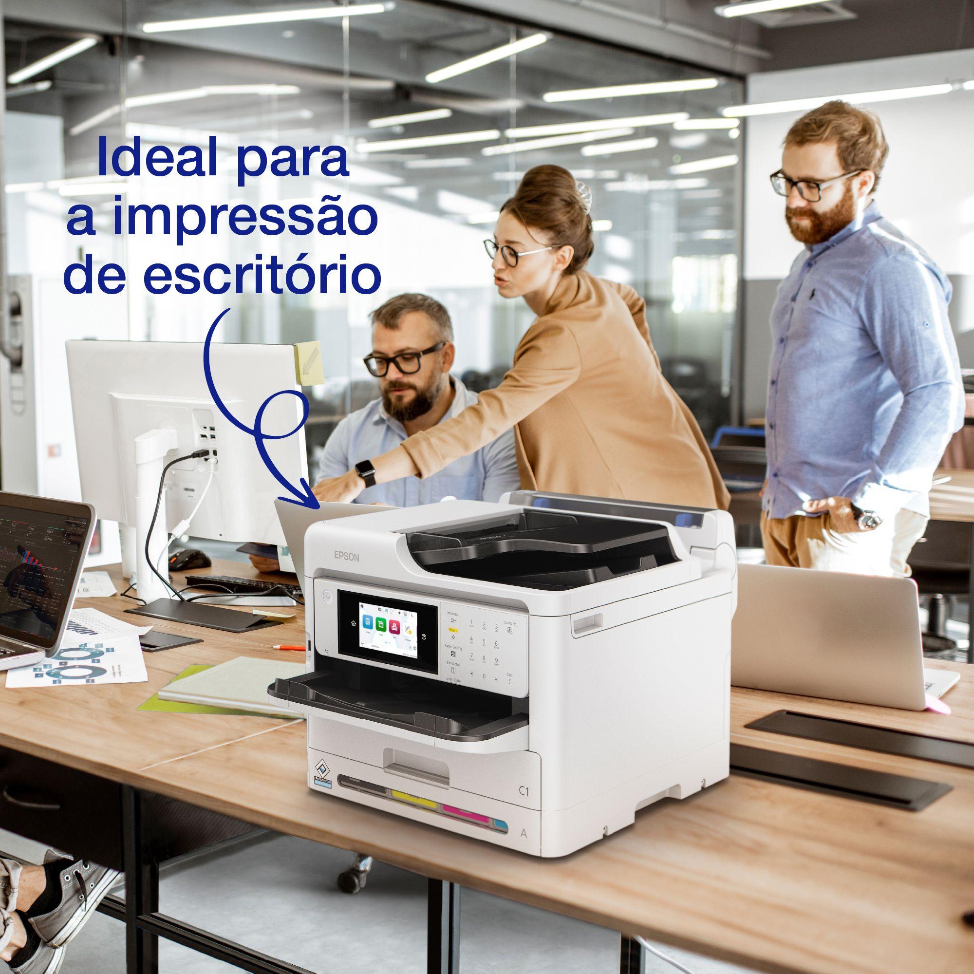 Impressora Multifunções EPSON WorkForce Pro WF-C5890DWF (A4 - Impressão a cores - 1830 folhas - Preto e Cinzento), miniatura 8
