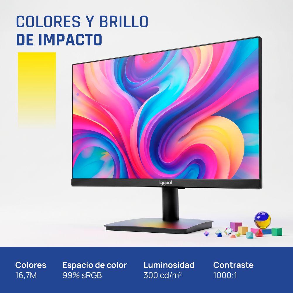 Monitor IGGUAL ML24SPC (23,8" - IPS - 120 Hz - Preto) — miniatura 4