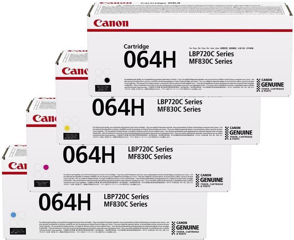 Multipack de Toners CANON 064H (XL - 4 unidades - Preto/Ciano/Magenta/Amarelo)