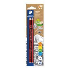 Lápis STAEDTLER Tradition Jumbo 1285-0 BK2 (2B - Forma triangular - 2 unidades)