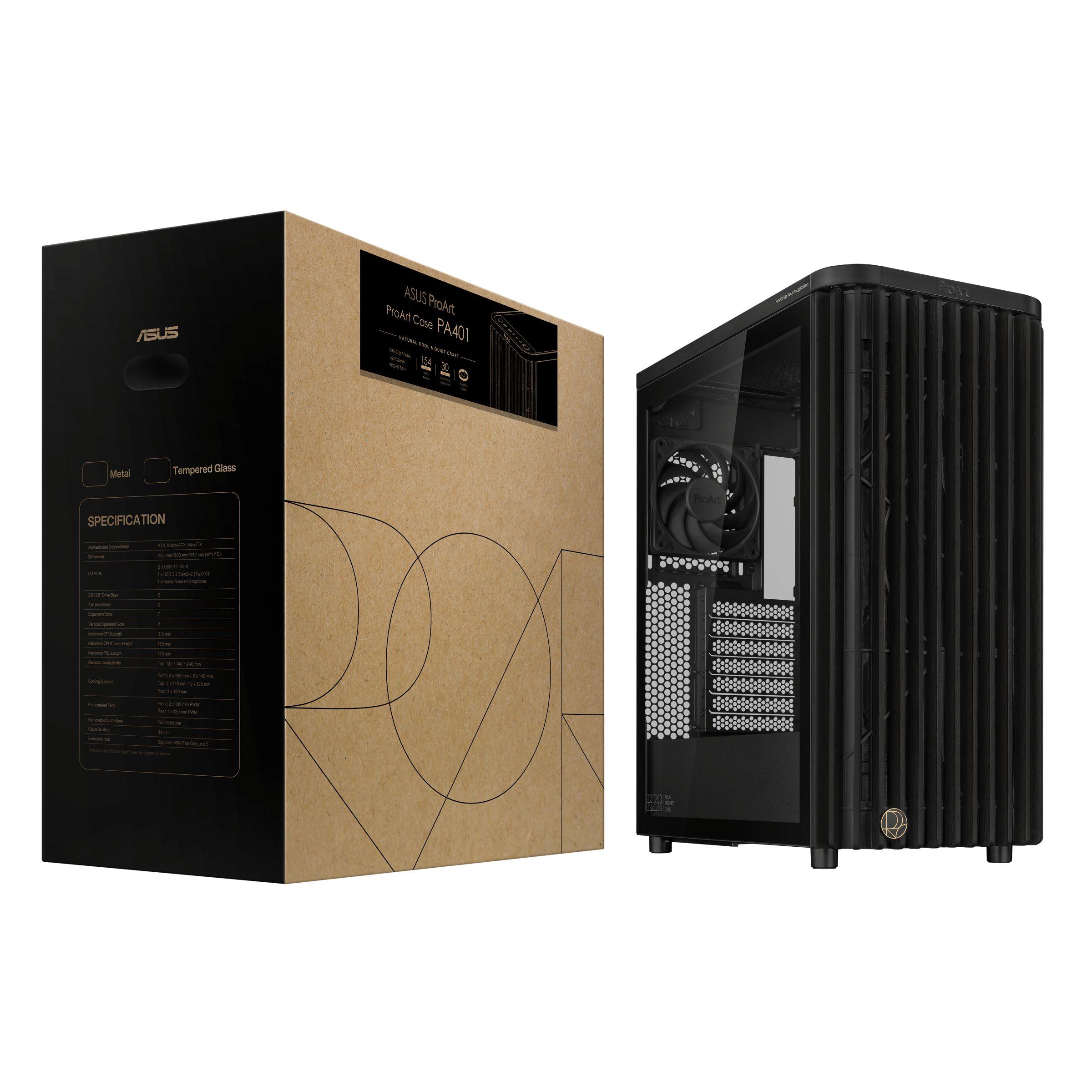 Caixa PC ASUS ProArt PA401 Wood Edition (Torre - Metal - 16 cm - Preto) — miniatura 18