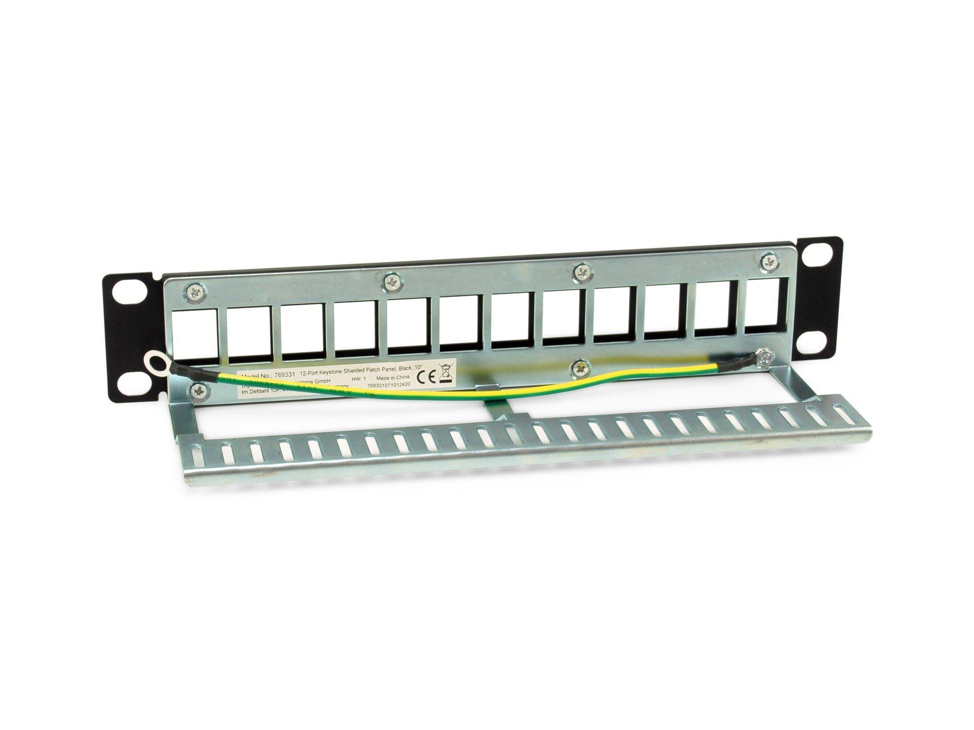 Painel de Patch EQUIP 769331 (12 Portas - Cat6A - 10″ - FTP - 1U - Preto) — miniatura 2