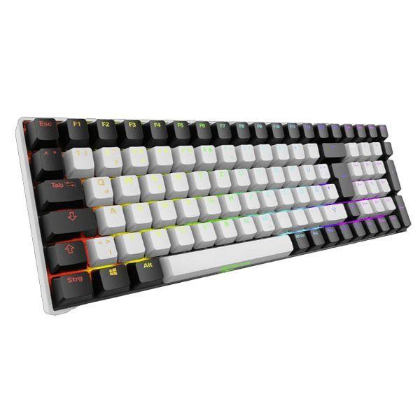 Teclado SHARKOON SKILLER SGK50 S2 (Alemão - Gateron Brown - RF sem fios - Branco), miniatura 2