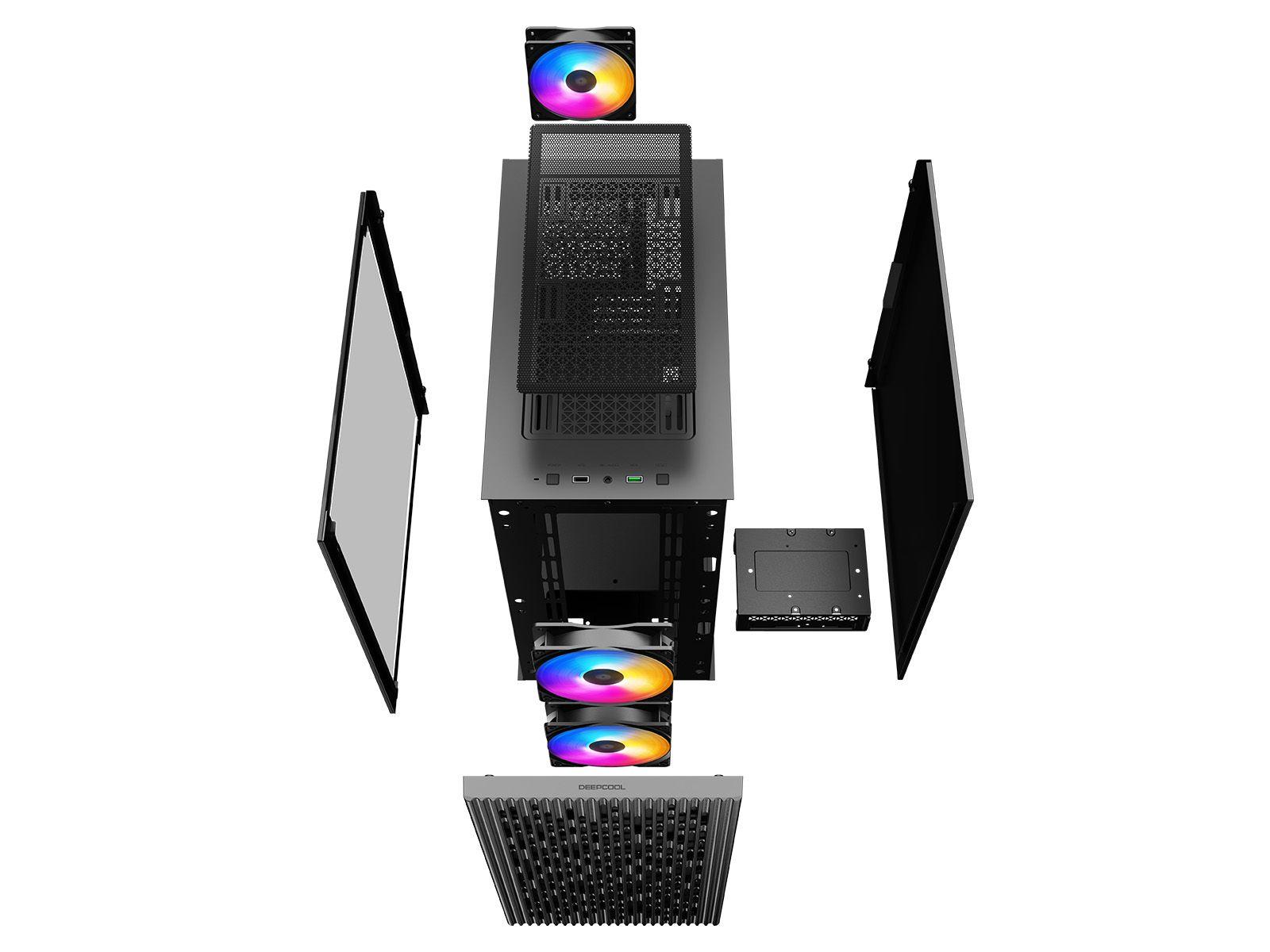 Caixa de Computador Gaming DEEPCOOL MATREXX 40 3FS (Micro ATX, Mini-ITX - ATX, PS2 - Micro Tower - Preto) — miniatura 15