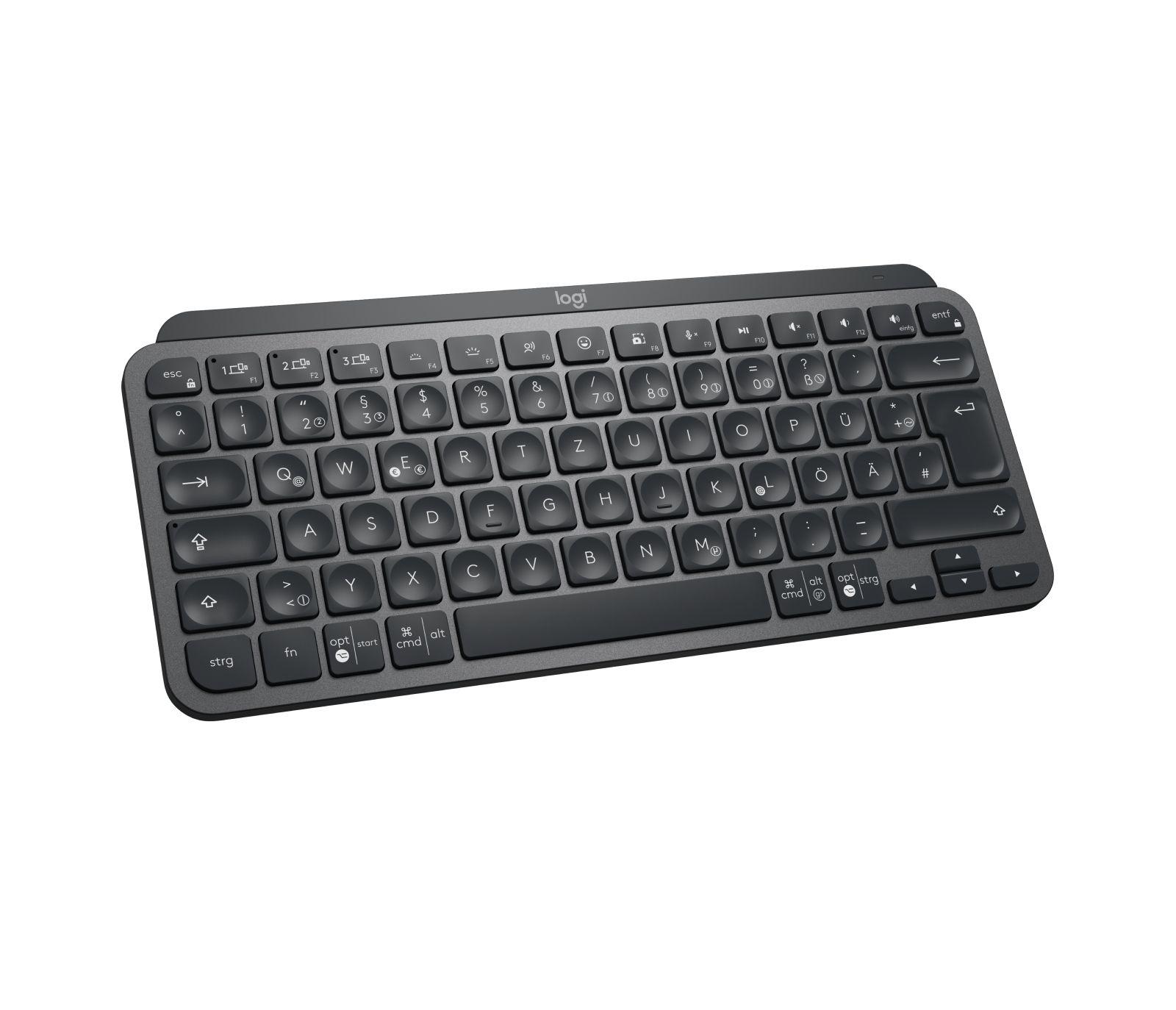 Teclado LOGITECH MX Keys Mini for Business (Alemão - Teclas tesoura - RF sem fios + Bluetooth - Grafite) — miniatura 4