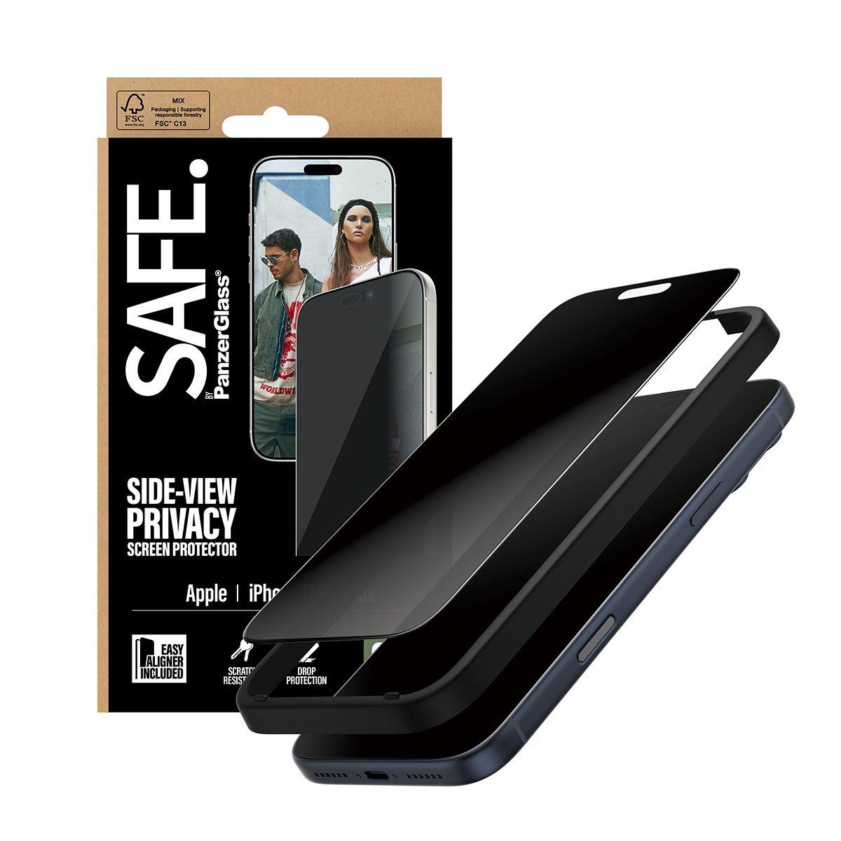 Película de Vidro Temperado de Privacidade PANZERGLASS SAFE. Privacy para iPhone 17 Pro Max (Apple iPhone 17 Pro Max - Apple - Transparente), miniatura 6