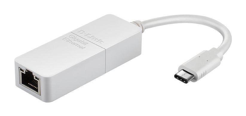 Adaptador USB-C para RJ45 D-LINK DUB-E130 (USB Type-C - Ethernet - Branco)