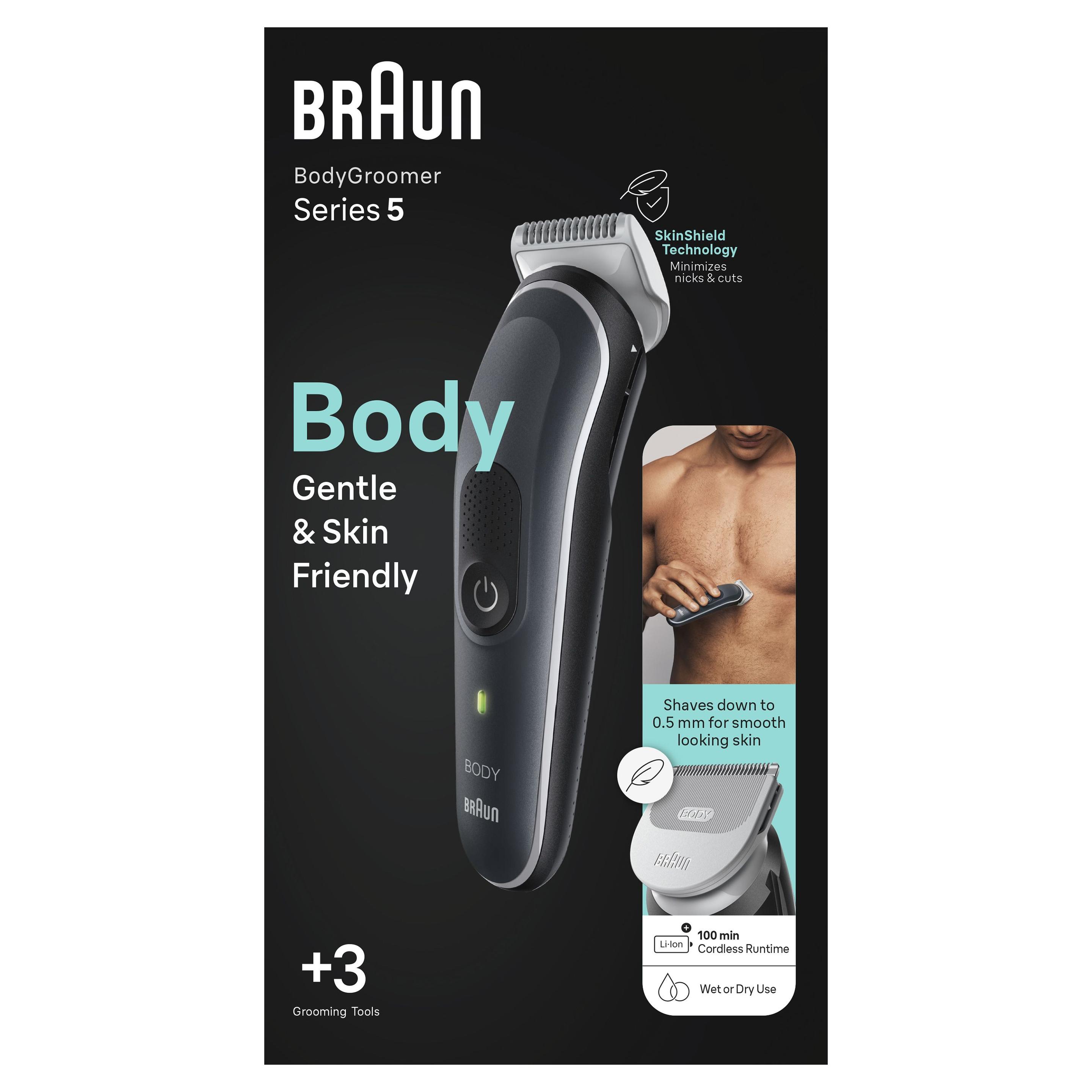 Aparador Corporal BRAUN BG5340 (Preto/Prateado)