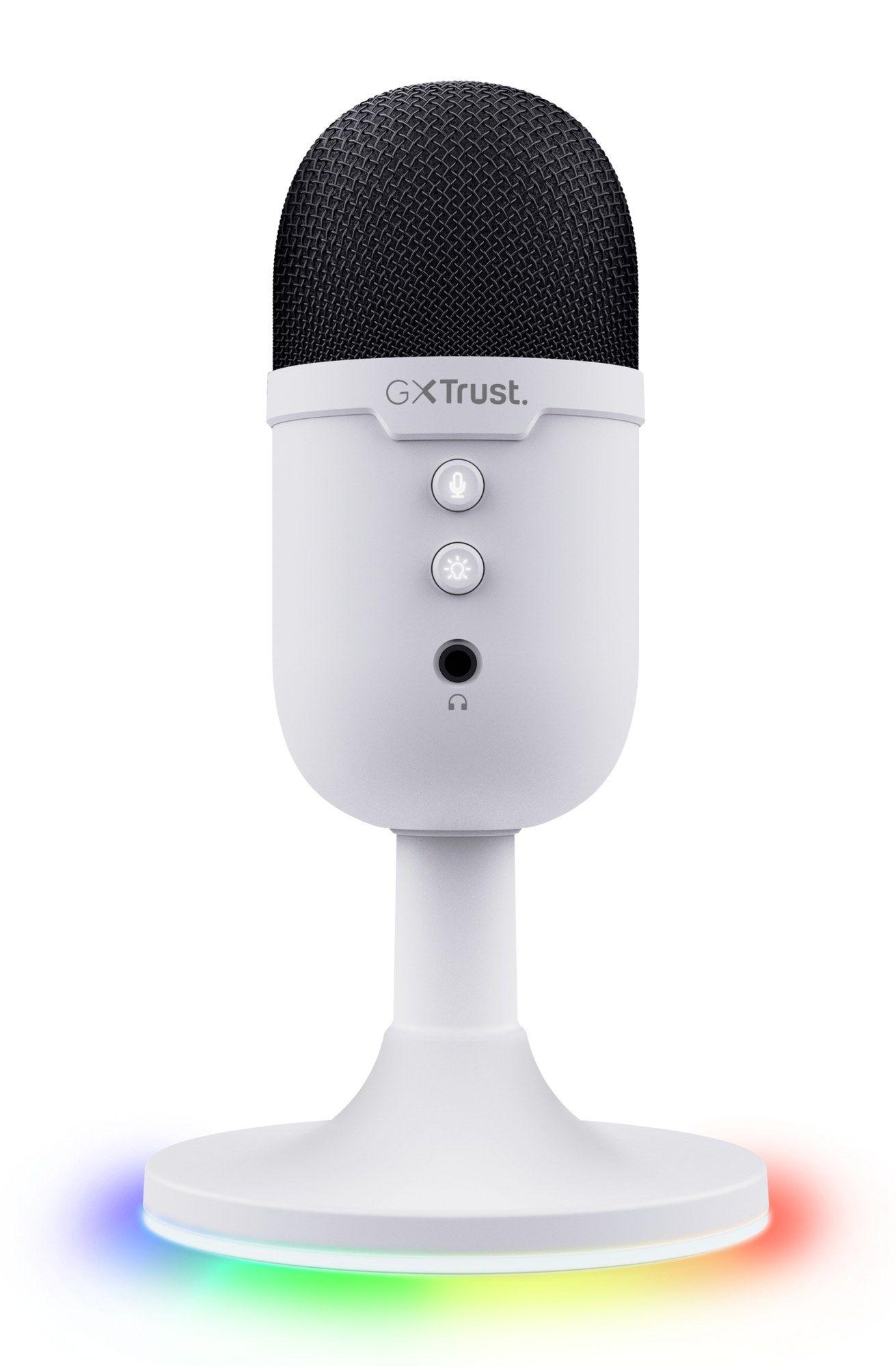 Microfone de Mesa TRUST GXT 234W Yunix (Microfone de mesa - Com fios - USB/3.5 mm - Branco) — miniatura 3