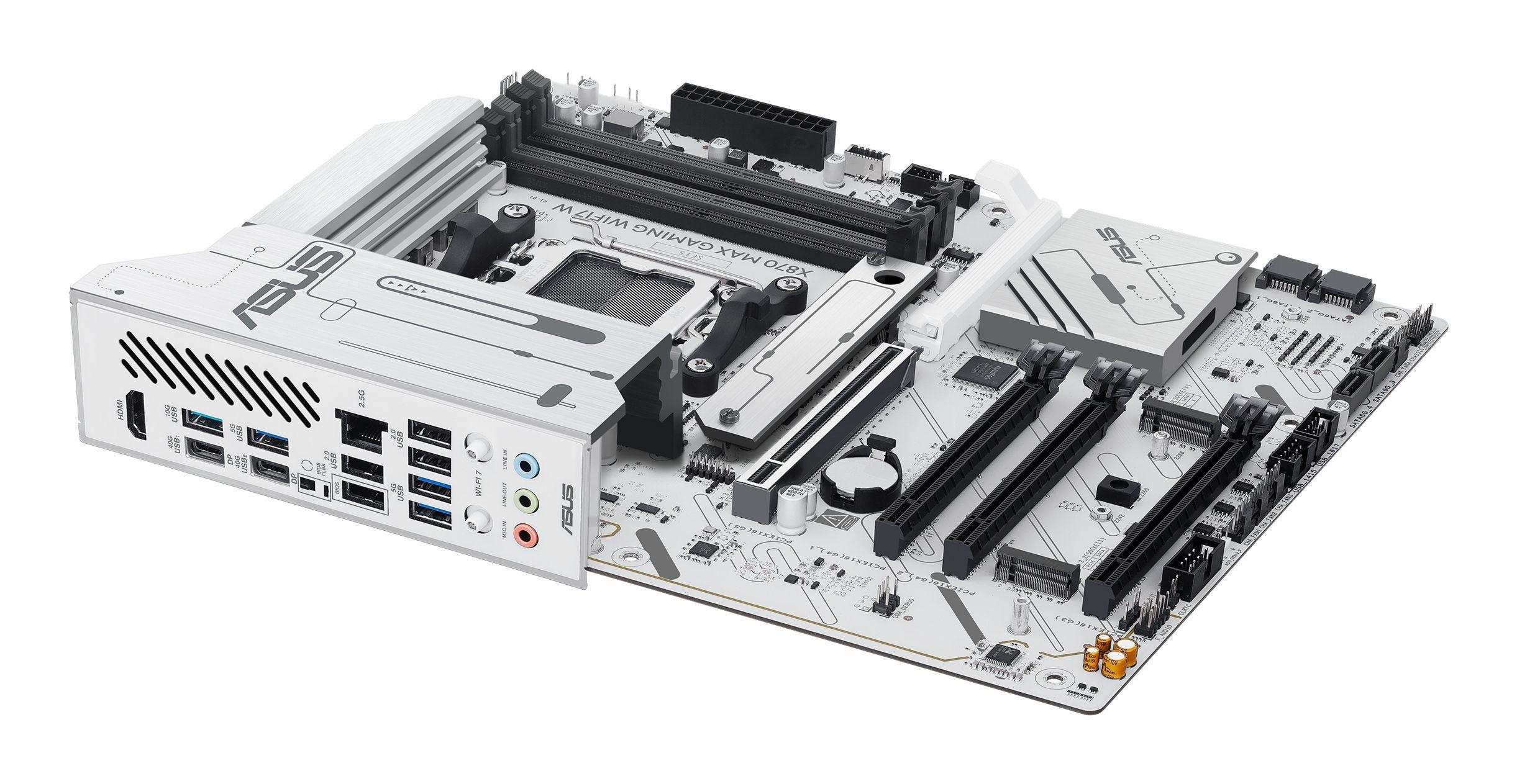 Motherboard ASUS X870 MAX GAMING WIFI7 W (AM5 - ATX - Duplo canal - Branco), miniatura 7