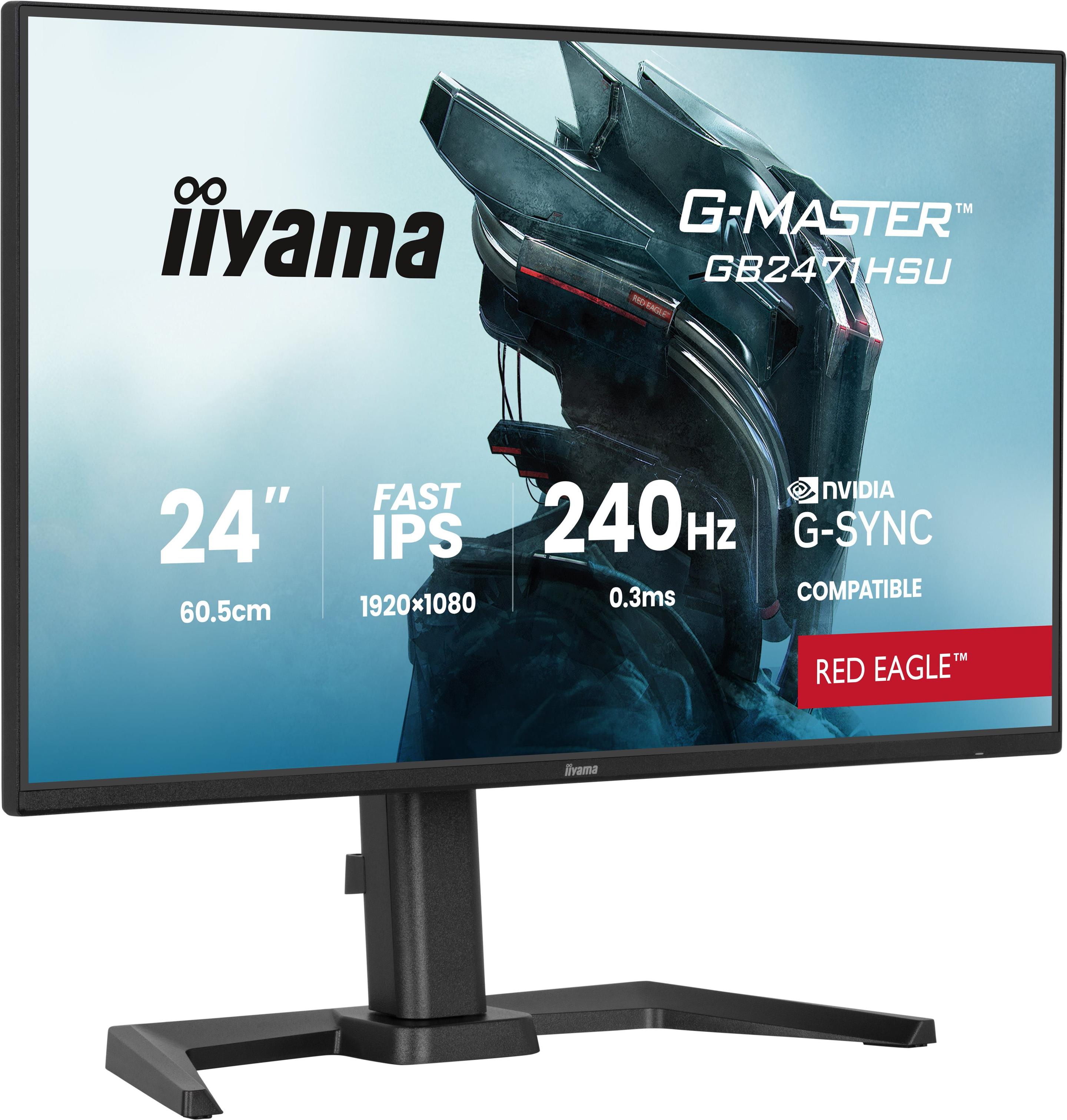 Monitor IIYAMA G-MASTER GB2471HSU-B1 (23,8" - Fast IPS - 240 Hz - Preto) — miniatura 4