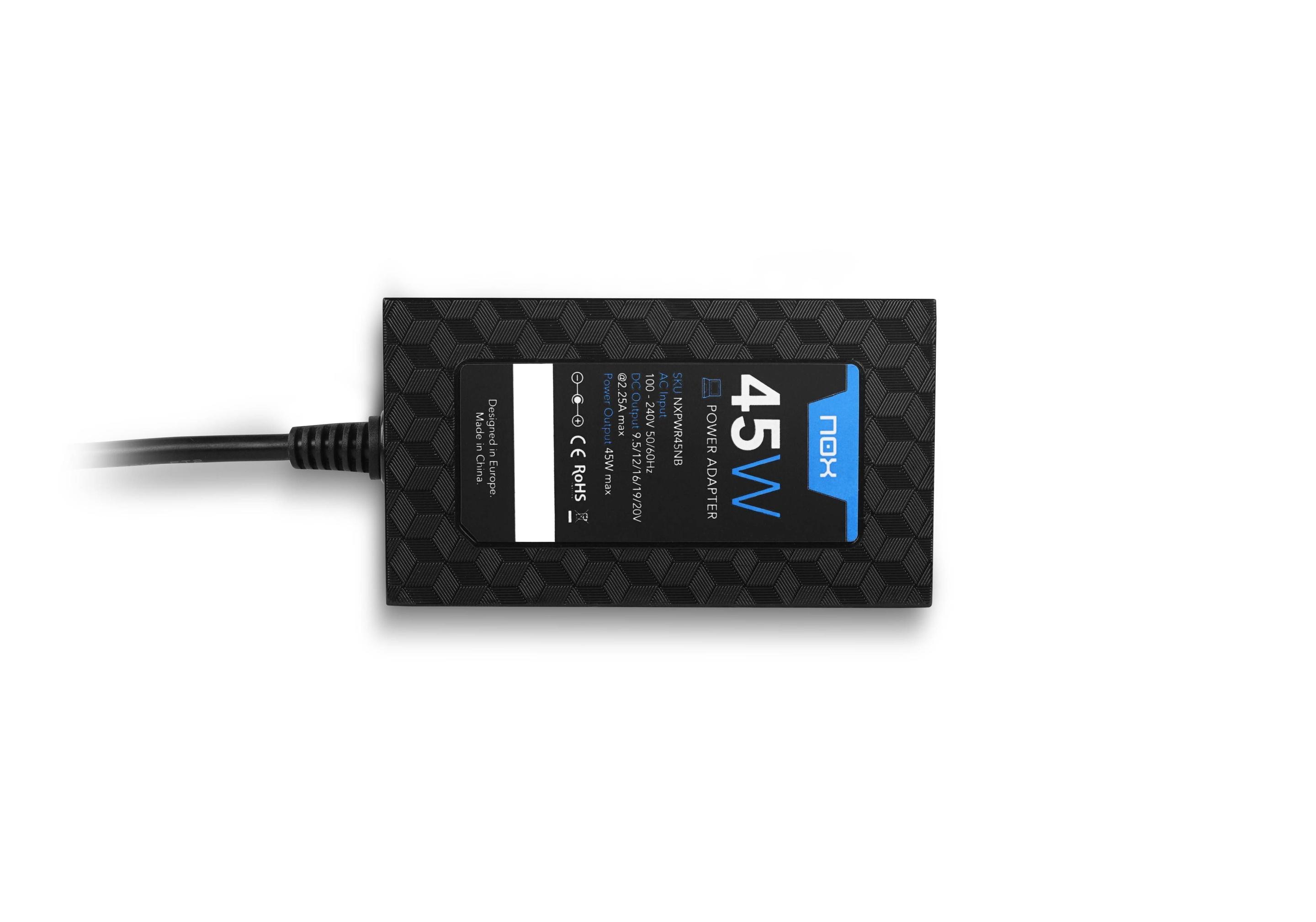 Carregador de Portátil Universal NOX NXPWR45NB (45 W - 2,25 A - Preto), miniatura 5