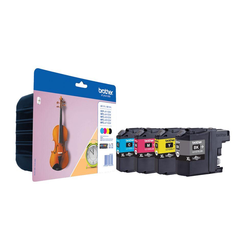 Tinteiro BROTHER LC127XLVALBP (1200 páginas - Preto, Ciano, Magenta e Amarelo), miniatura 4