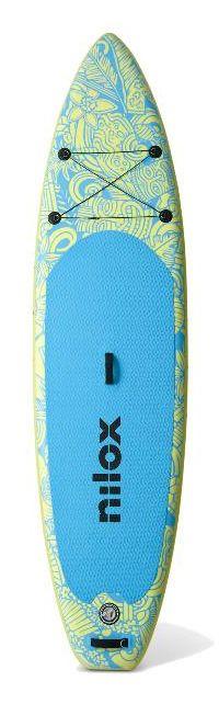 Prancha Insuflável de Stand Up Paddle (SUP) NILOX Waikiki 274 CM (Azul/Verde)