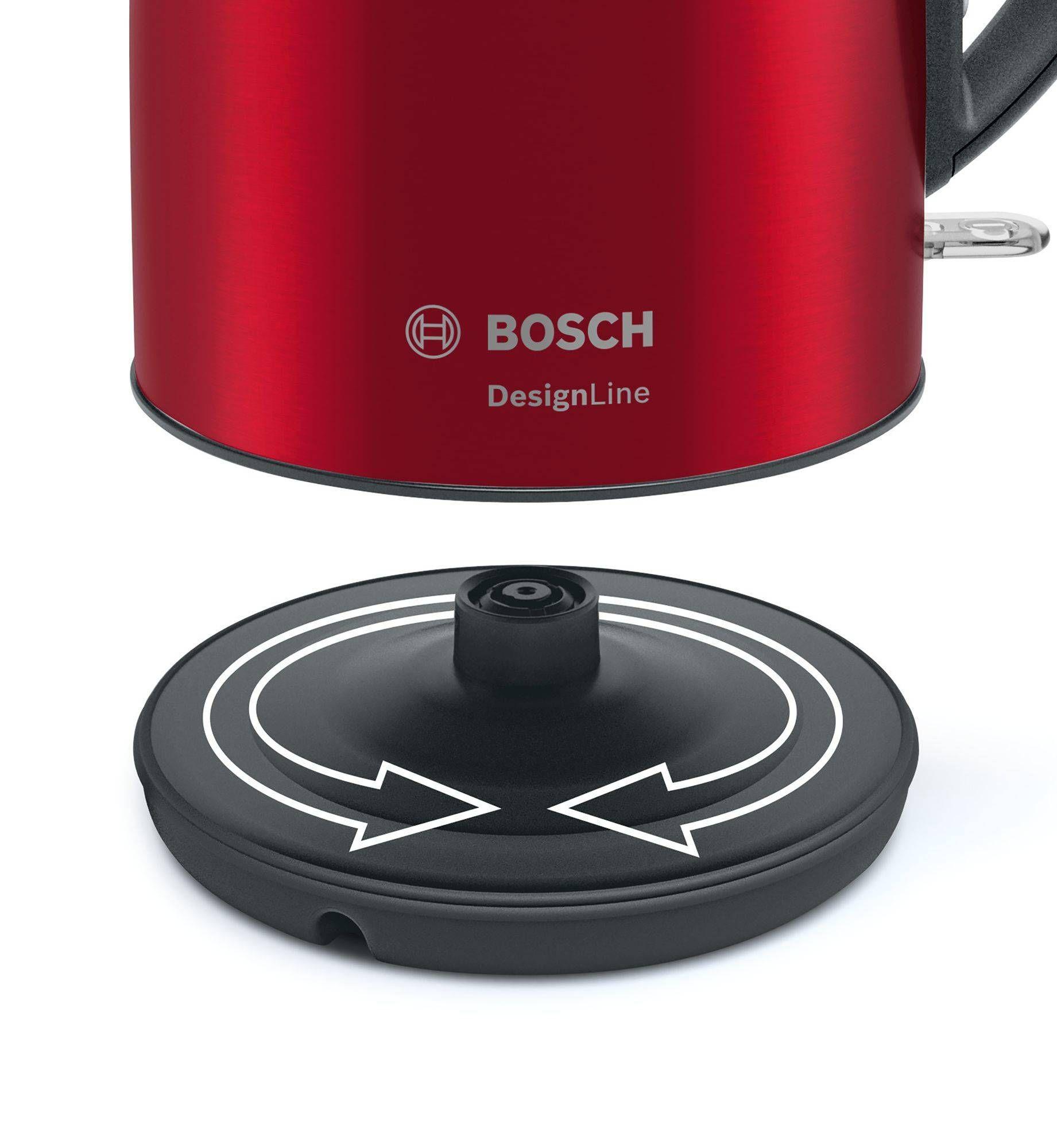 Jarro Elétrico BOSCH TWK3P424 (2400 W - 1,7 l - Aço inoxidável - Cinzento e Vermelho), miniatura 5