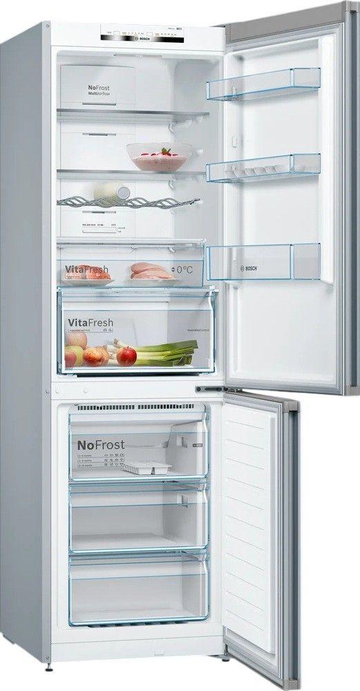 Frigorífico Combinado Independente BOSCH KGN36VIDB (326 l - 186x60x66 cm - 60 cm - Inox) — miniatura 2