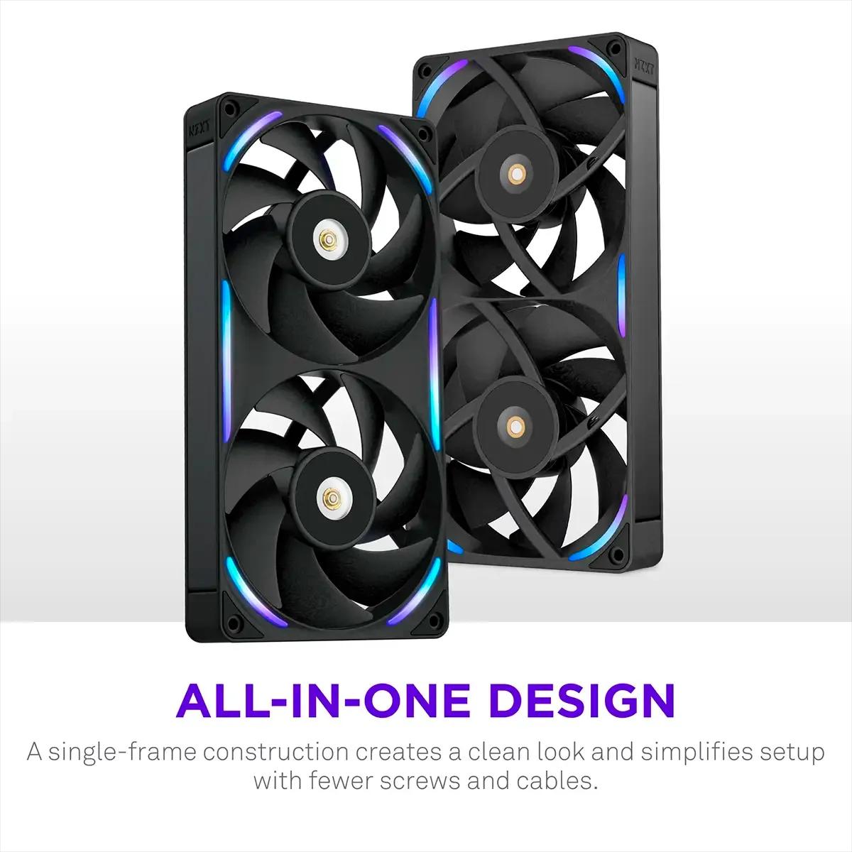 Ventoinha NZXT F240X (Multi - 15,2 W - Preto) — miniatura 2