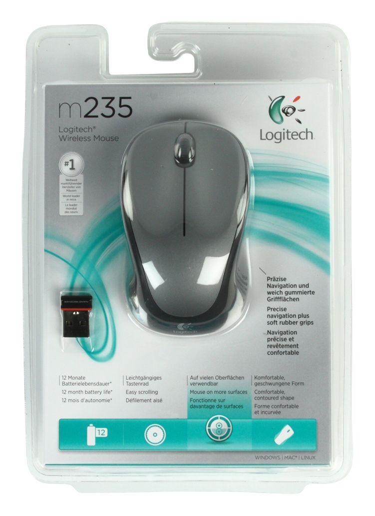 Rato LOGITECH M235 (Mão direita - Ótico - RF Wireless - Prateado) — miniatura 7