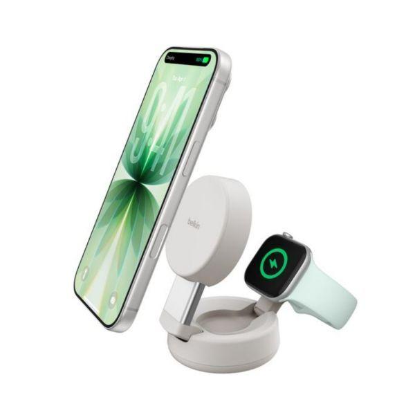 Carregador Sem Fios Magnético BELKIN UltraCharge WIZ043KQSD (USB Type-C para USB Type-C - Smartphone, Smartwatch - USB Tipo C para USB Tipo C - Preto)
