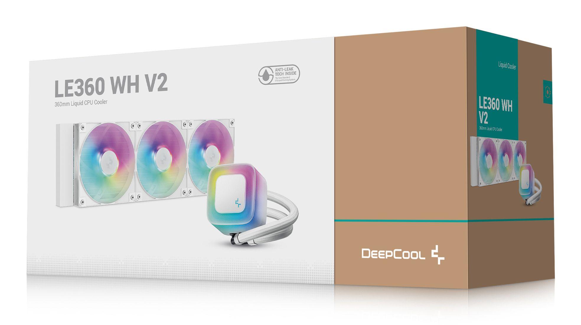 Refrigeração Líquida CPU DEEPCOOL LE360 WH V2 (12 cm - 2100 RPM - Multi - Branco) — miniatura 6