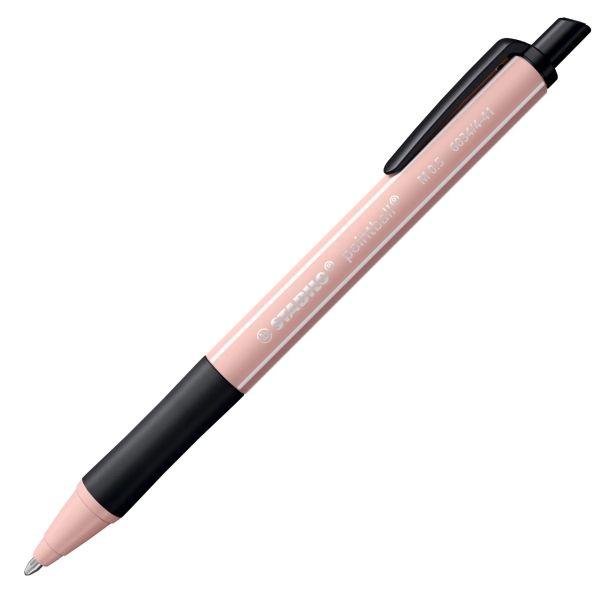 Caneta Retrátil STABILO pointball NatureCOLORS Wildflower (87% bioplástico - Rosa)