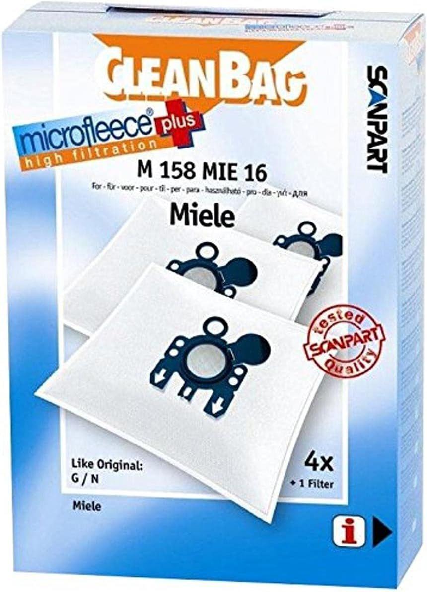 Sacos para Aspirador SCANPART M158MIE (4 Sacos - Compatível com Miele)
