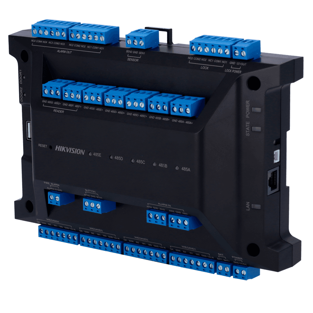 Controlador de Acesso HIKVISION DS-K2702X(P) (2 Portas - TCP/IP e RS485 - Sem Caixa)