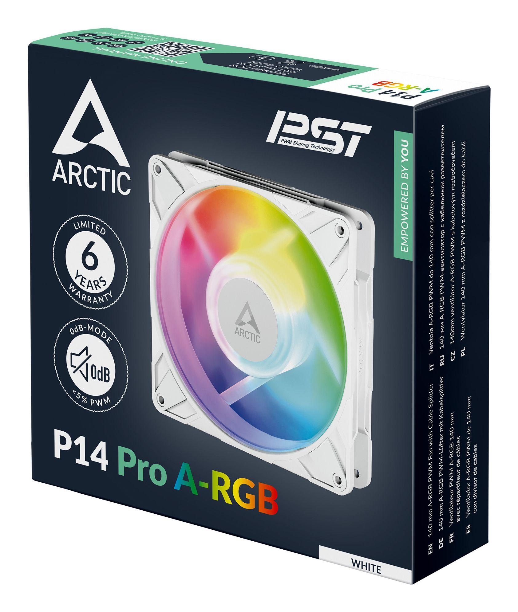Ventoinha para Caixa PC ARCTIC P14 Pro A-RGB (Branco) — miniatura 8