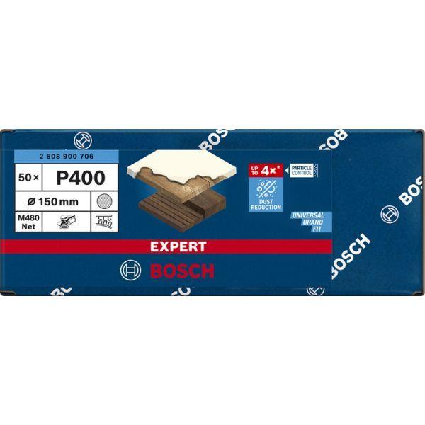 Disco de Lixa de Rede BOSCH EXPERT M480 (Ø 150 mm - Grão 400 - 50 unidades), miniatura 3