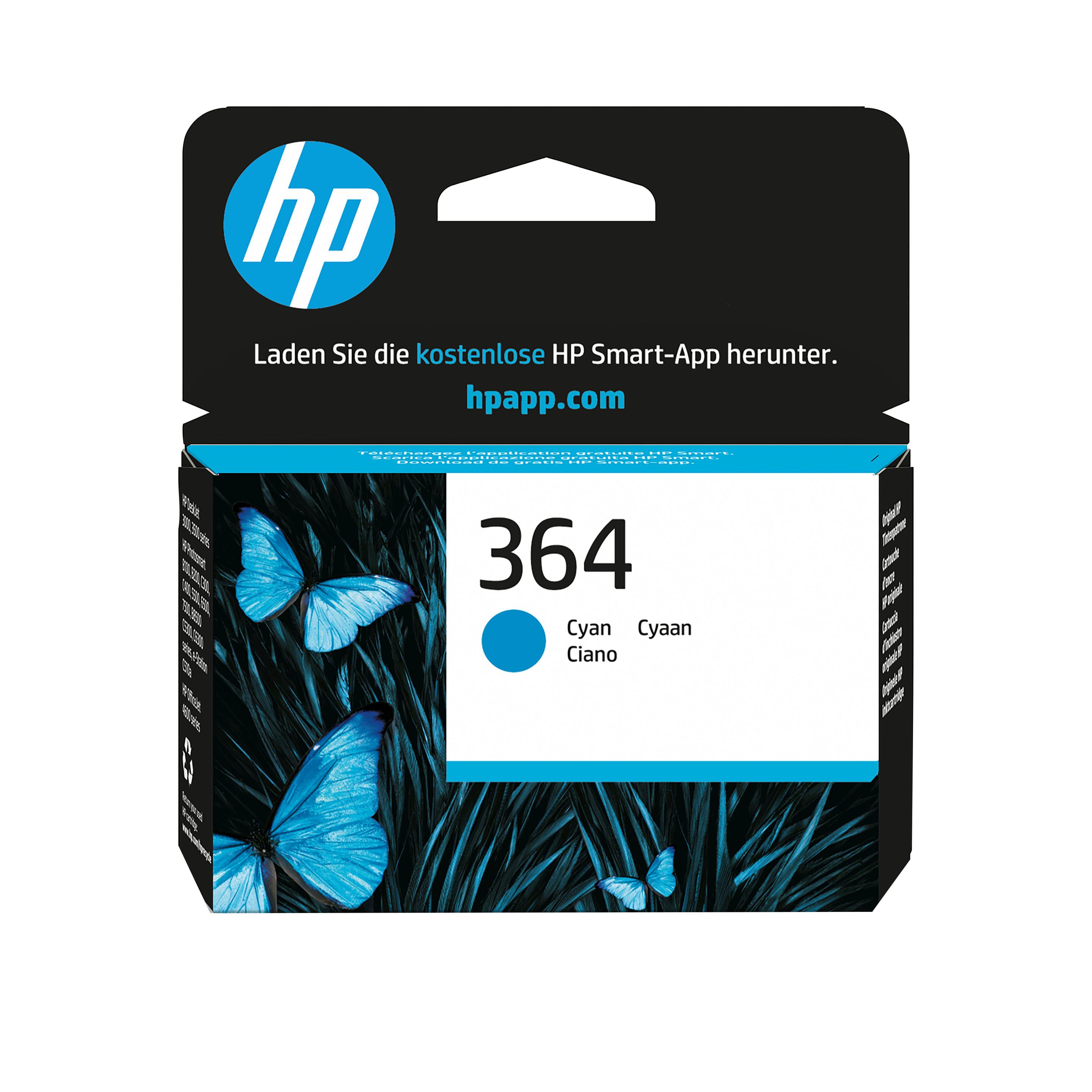 Tinteiro HP 364 (300 páginas - Ciano)