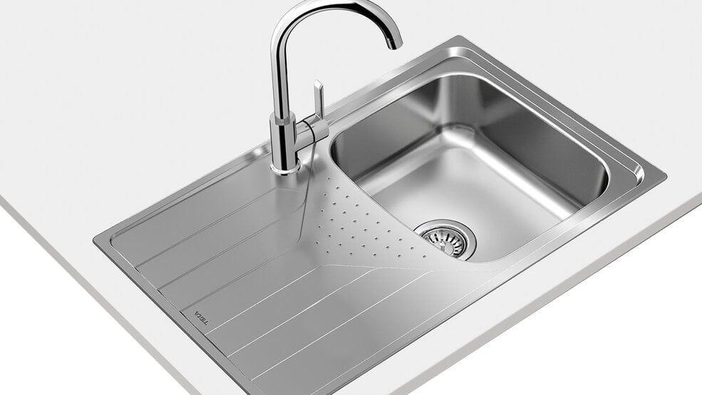 Lava-loiça de Encastre TEKA Universe 45 T-XP 1B 1D (Aço inoxidável - Inox)